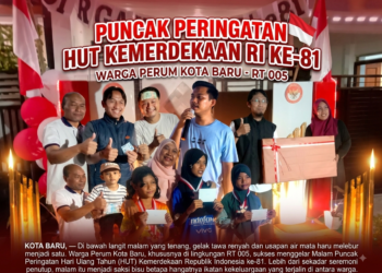 Saat Tawa dan Air Mata Haru Menyatu: Malam Puncak Kemerdekaan RT 005 Kota Baru yang Menggetarkan Hati” (Fokus pada kehangatan suasana)