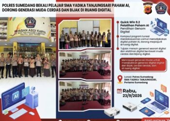 Polres Sumedang Bekali Pelajar SMA Yadika Tanjungsari Paham AI, Dorong Generasi Muda Cerdas dan Bijak di Ruang Digital