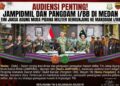 Tim JaksaAgung Muda Pidana Militer Audiensi dengan Pangdam I/BB di Medan
